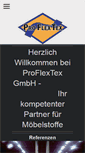 Mobile Screenshot of proflextex.de